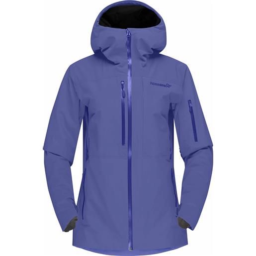 Norrona - giacca da sci isolante - lofoten gore-tex insulated jacket w violet storm per donne - taglia m - viola