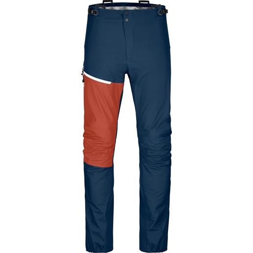 Ortovox - pantaloni protettivi - westalpen 3l light pants m deep ocean per uomo - taglia s, m, l, xl - blu