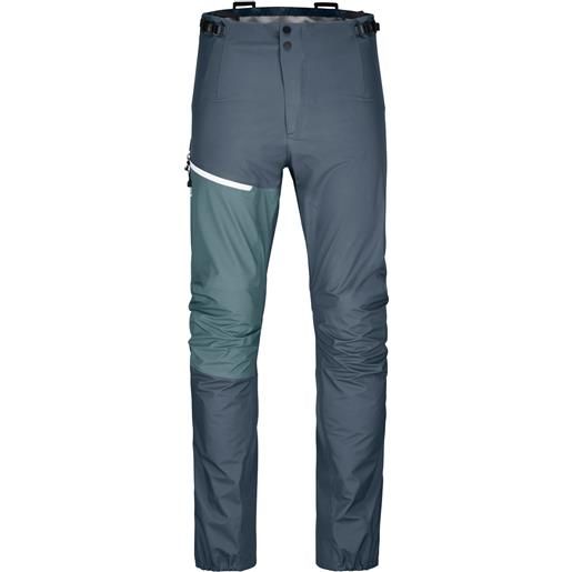 Ortovox - pantaloni protettivi - westalpen 3l light pants m dark arctic grey per uomo - taglia s, m, l, xl - grigio