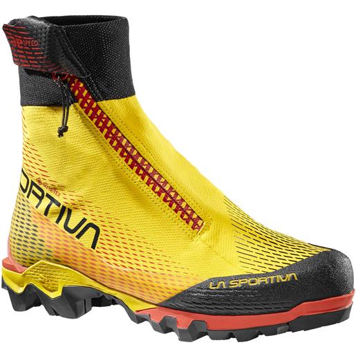 La Sportiva - scarpe da alpinismo - aequilibrium speed gtx yellow/black per uomo in pelle - taglia 41,41.5,42,42.5,43,43.5,44,45,45.5,46 - giallo