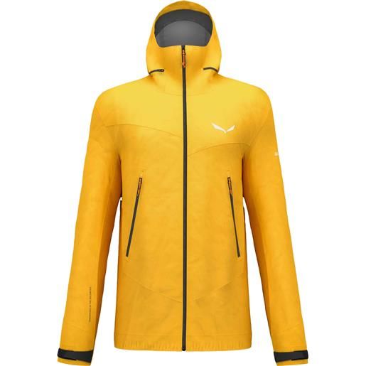 Salewa - giacca protettiva - ortles gtx 3l m jacket gold per uomo in pelle - taglia s, m, l, xl - giallo