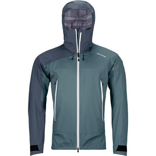 Ortovox - giacca di protezione - westalpen 3l light jacket m arctic grey per uomo - taglia s, m, l, xl - grigio