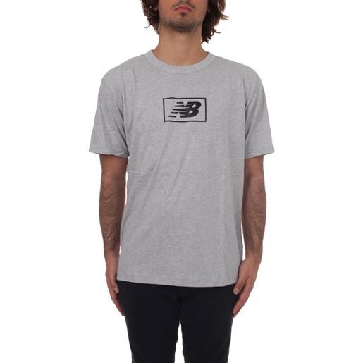 New Balance t-shirt manica corta uomo grigio
