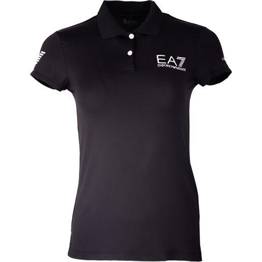EA7 polo da donna EA7 woman jersey polo shirt - black
