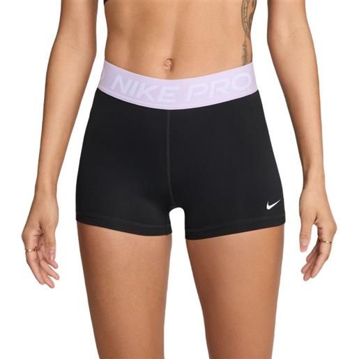 Nike pantaloncini da tennis da donna Nike pro 365 short 3in - black/lilac bloom/white