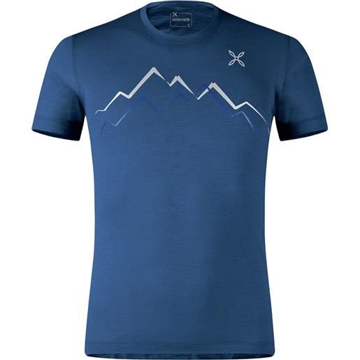 Montura t-shirt merino skyline uomo blu