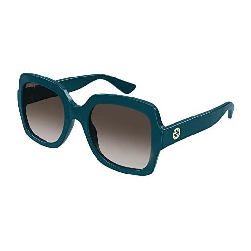 Gucci occhiali da sole gg1337s green/brown shaded 54/22/140 donna