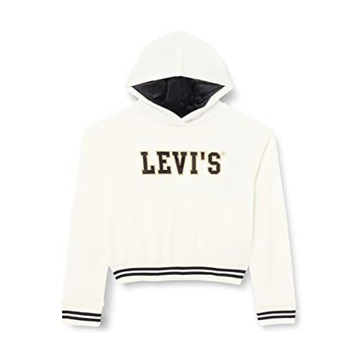 Levi's lvg holiday meet and greet hoodie bambine e ragazze, antique white, 10 anni