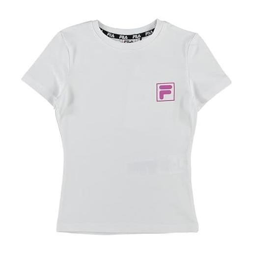 Fila borna tight t-shirt, bianco, 170/176 cm bambine e ragazze