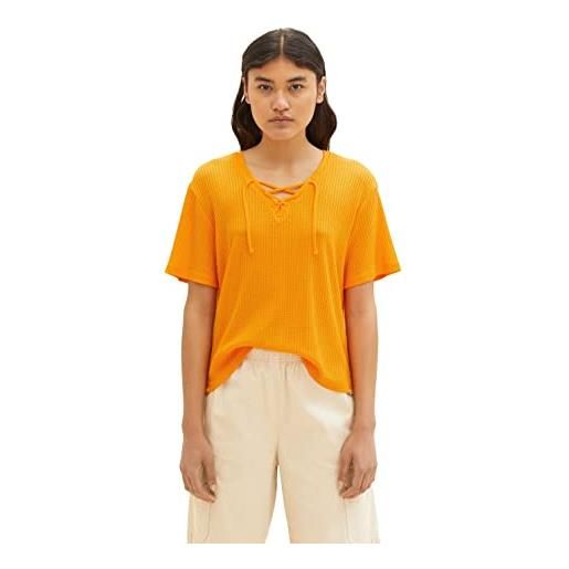 TOM TAILOR Denim 1036565 t-shirt, 31684-bright mango orange, l donna