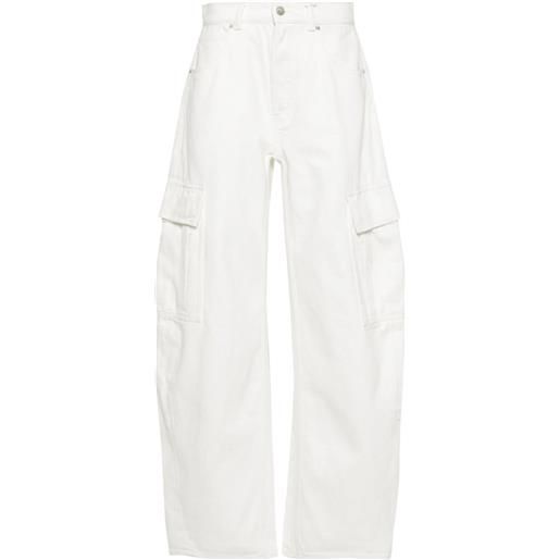 Alexander Wang jeans cargo a vita bassa - bianco