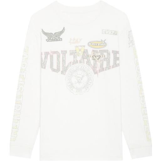 Zadig&Voltaire t-shirt noane voltaire - bianco