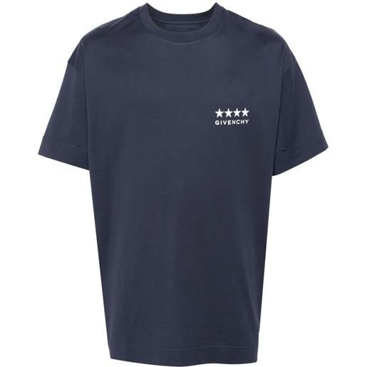 Givenchy t-shirt con stampa 4g - blu