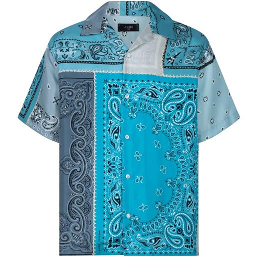AMIRI camicia con stampa bandana - blu
