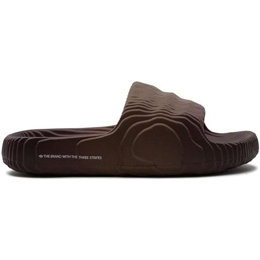adidas sandali slides adilette 22 - marrone