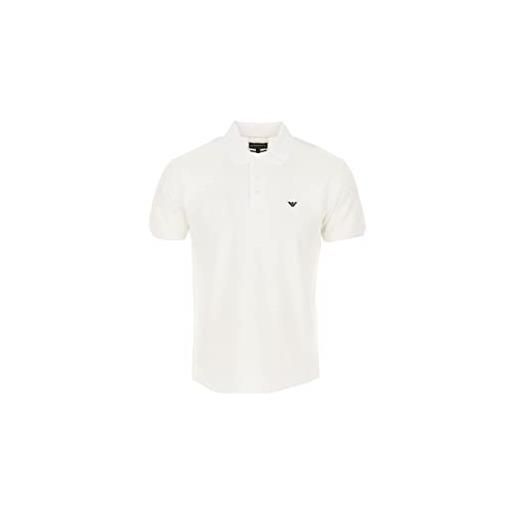 Emporio Armani uomo polo shirt 8n1fq2 1jtkz m bianco 0100 bianco ottico