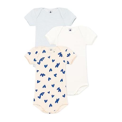 Petit Bateau a08k1, body a righe a maniche corte unisex - bimbi 0-24, variante 1, 18 mesi