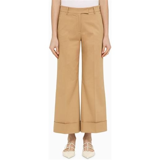 QUELLEDUE pantalone color deserto in cotone