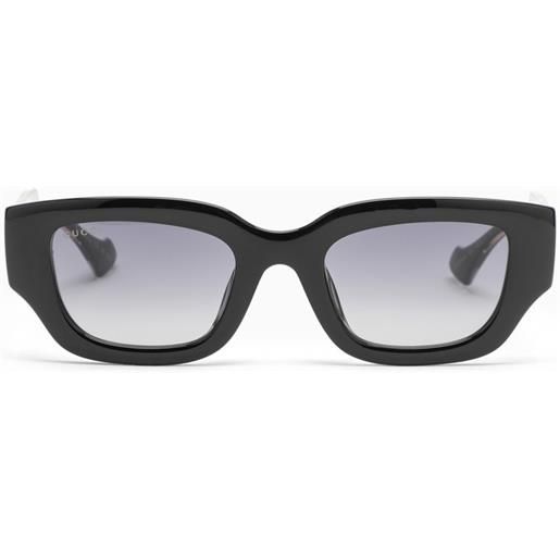 GUCCI occhiali da sole rettangolare neri