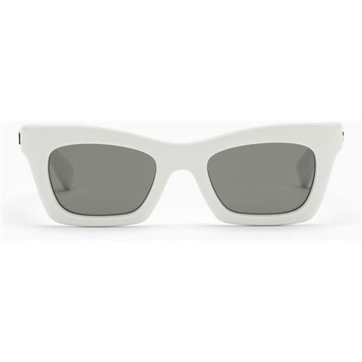 GUCCI occhiali da sole rettangolari in acetato bianchi