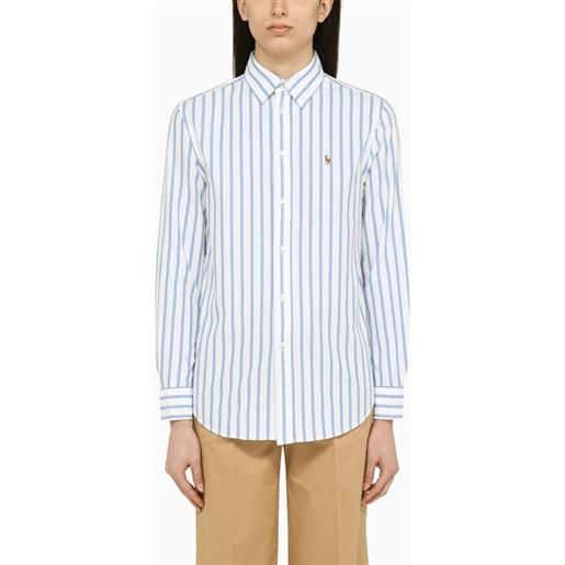 Polo Ralph Lauren camicia bianca a righe in cotone