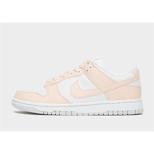 Nike dunk low next nature donna, white/pale coral