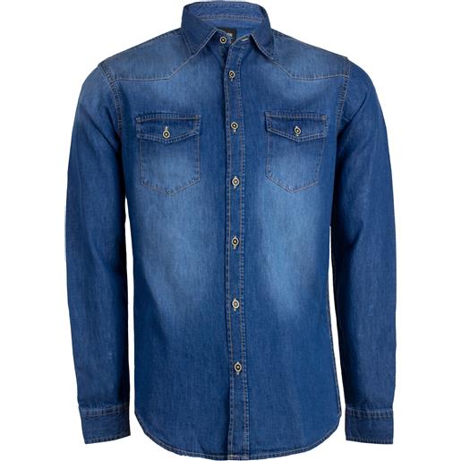 Coveri Contemporary camicia jeans in cotone da uomo