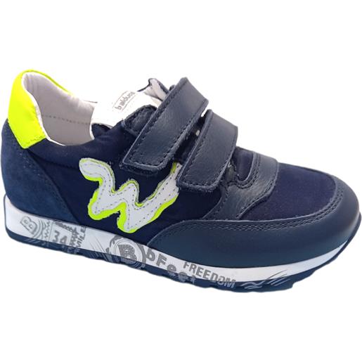Sneakers linea junior w colore blu/giallo - balducci