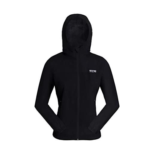 TCA air. Lite 2.0 giacca da corsa impermeabile leggera da bambina tasche con zip - nero, xl ragazze (12-14 anni)