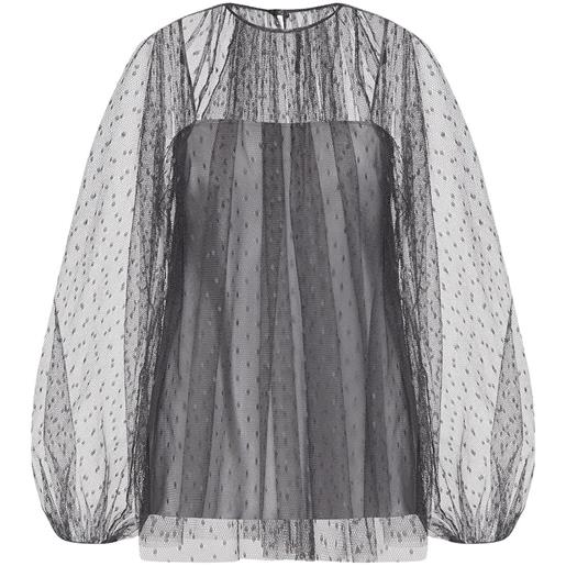 RED VALENTINO top donna in tulle point d'esprit 40