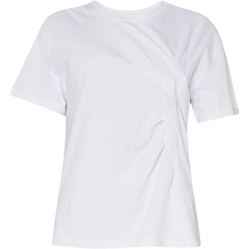 LIU JO t-shirt donna con arriccio asimmetrico m