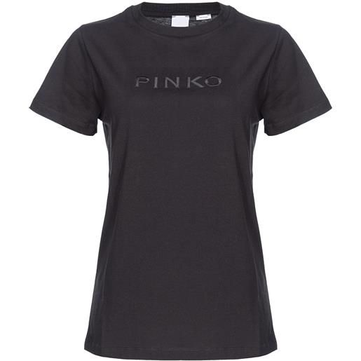PINKO t-shirt donna ricamo logo pinko s