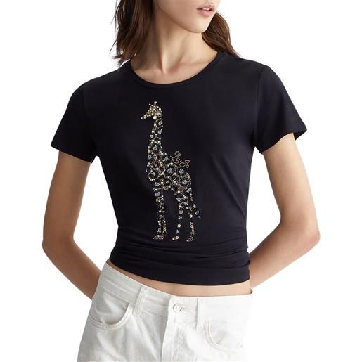 LIU JO t-shirt donna con stampa e applicazioni xl