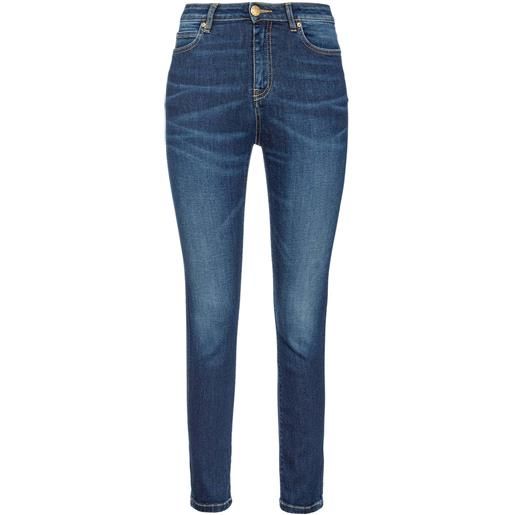 PINKO jeans donna skinny denim stretch con ricamo sul retro 31