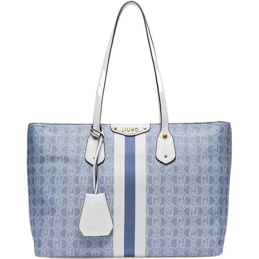 LIU JO shopping donna bag jacquard con logo tu