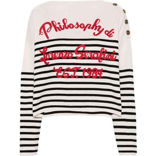 PHILOSOPHY maglione donna con ricamo 42