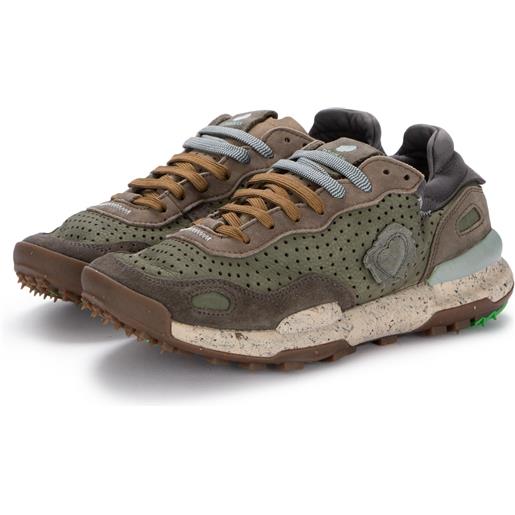 SATORISAN | sneakers chacrona verde marrone