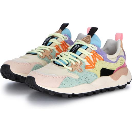 FLOWER MOUNTAIN | sneakers yamano 3 rosa beige multicolor