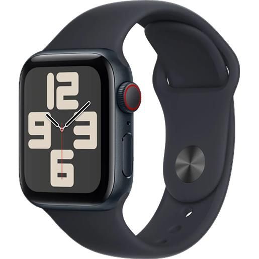 Apple watch se 2023 4g 40mm nero (cinturino silicone nero s/m) default title