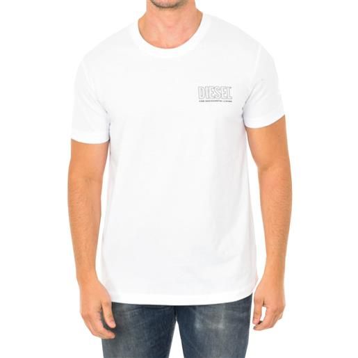 Diesel t shirt uomo con logo bianco / l