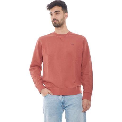 Levi's felpa uomo original crew sweatshirt rosso / s