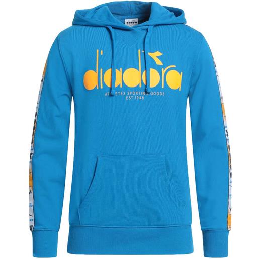 Diadora felpa uomo hoodie 5palle offside azzurro / s