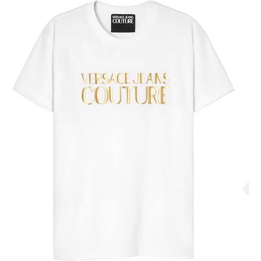 Versace Jeans Couture t shirt uomo con logo bianco / l