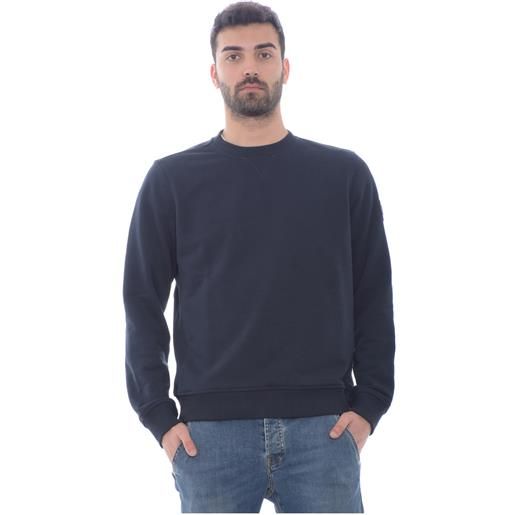 Woolrich felpa uomo light classic crewneck blu / m