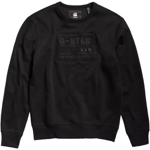 G Star g-star raw felpa uomo originals nero / m