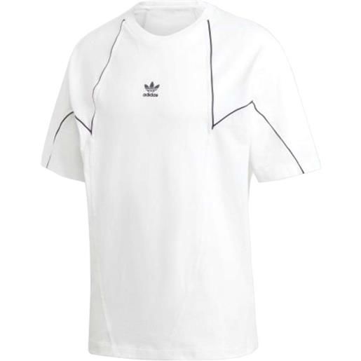 Adidas t shirt uomo bg trf blok tee bianco / s