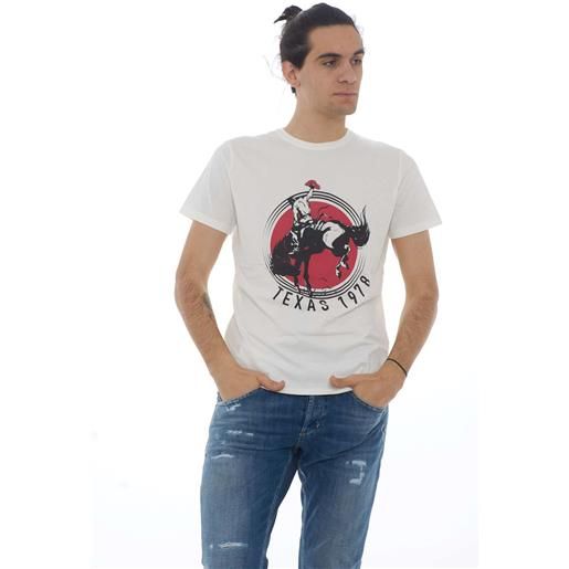 Imperial t-shirt uomo con stampa texas bianco / xxl