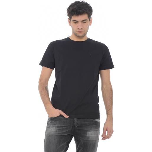 Dondup t shirt uomo con logo metallico nero / s