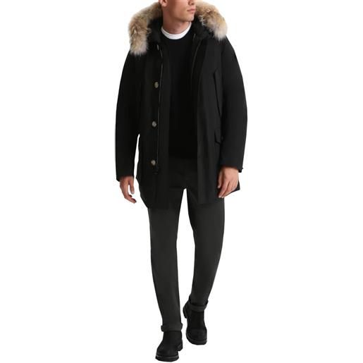 Woolrich parka uomo arctic detachable fur parka nero / s