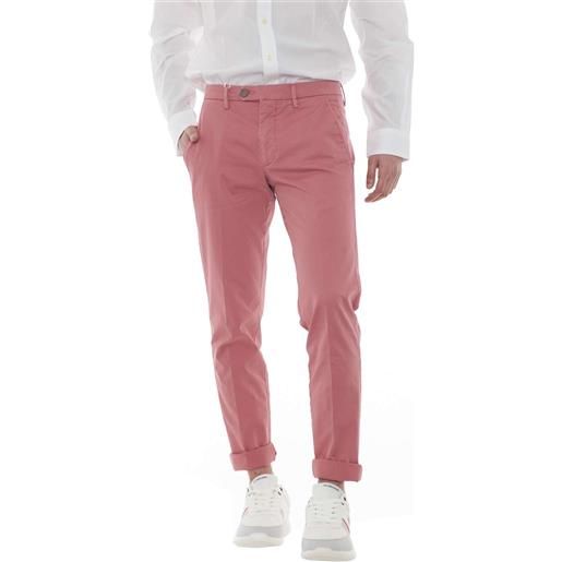 Michael Coal pantaloni uomo brad 2563 taglio chino rosa / 31